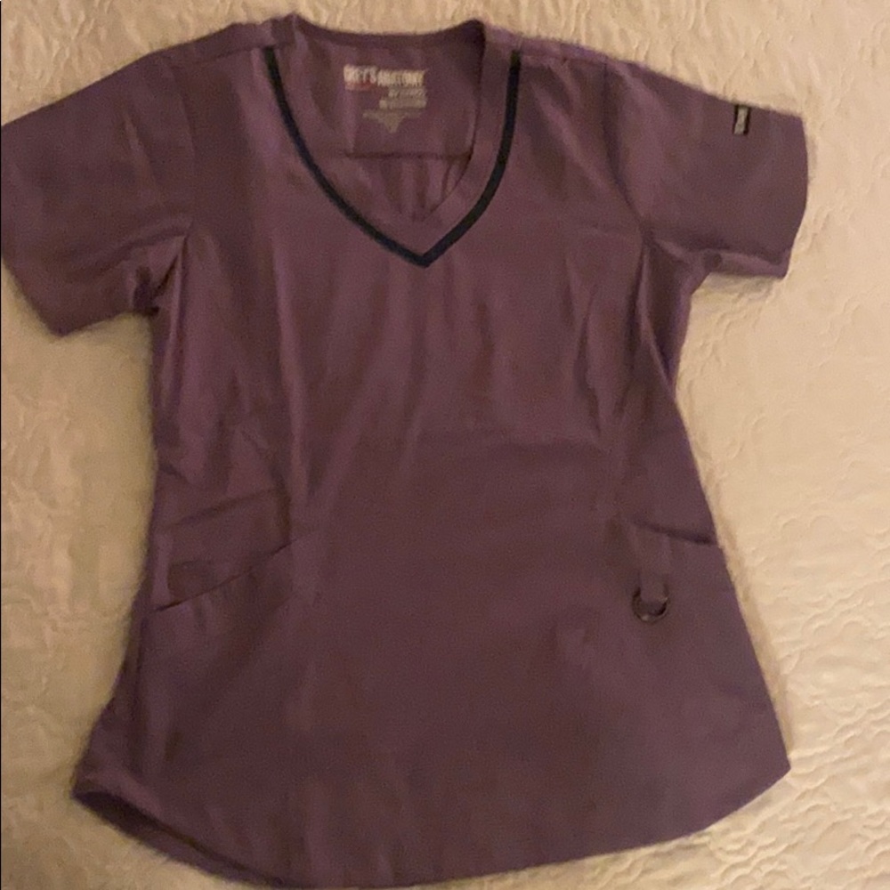 Grey’s Anatomy purple scrub top xs